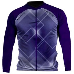 Camisa Ciclista EG2 Masculina Manga Longa Marinho