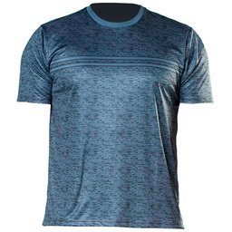 Camiseta Lazer M Masculina em Malha Dry com Estampa Digital Grafite