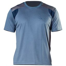 Camiseta Lazer EG5 Masculina em Malha Dry com Gola Careca Grafite