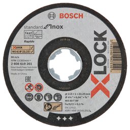 Disco de Corte para Inox/Metal Centro Reto 115x1,0mm   
