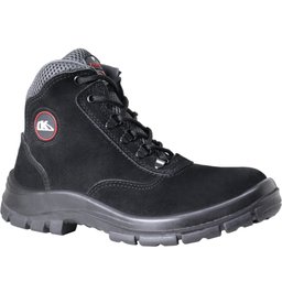 Bota de Segurança de Amarrar Preto e Cinza N°35 