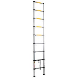 Escada Telescópica em Alumínio 8 Degraus com Amortecedor-VONDER-8501000008