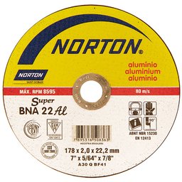 Disco de Corte BNA 22 180x2,0x22,23mm