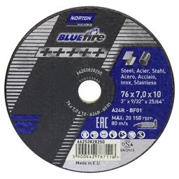 Disco de Corte Blue Fire 76x7,0x10mm