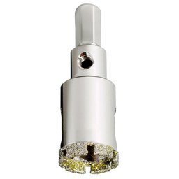 Serra Copo Diamantada 25mm com Haste Sextavada 6,35mm -CORTAG-60105