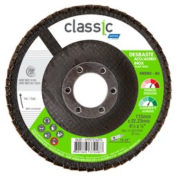 Disco Flap Classic R801 115 x 22,23mm Grão 80