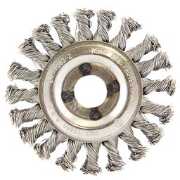 Escova Circular Trançada em Aço Inox 114,3 x 12,7mm