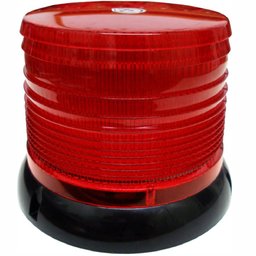 Luz de Advertência Rotativa Vermelha Corrente de 0,5 a 1,1A Bivolt 