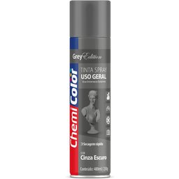 Tinta Spray Cinza Escuro de Uso Geral 400ml