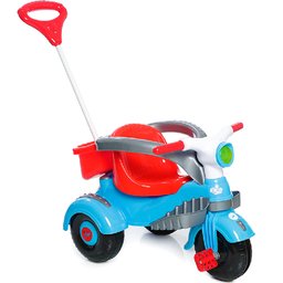 Motoca Infantil Clássica Azul com Pedal 