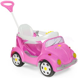 Mini Fusca Infantil Rosa com Pedal 