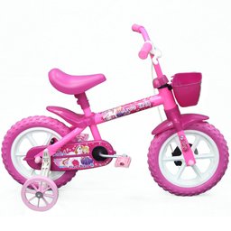 Bicicleta Infantil de Aço Rosa Aro 12 -TRACK BIKES-ARCO-IRIS/P