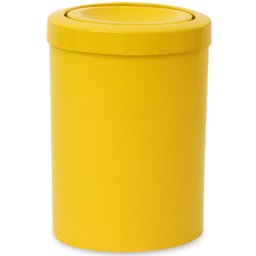 Cesto de Lixo Amarelo de 15L com Tampa Flip Top