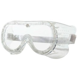 Óculos Ampla Visão de PVC Incolor com 4 Válvulas 
