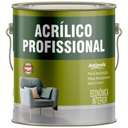 Tinta Acrílica Profissional Cromio Fosco 3.6L