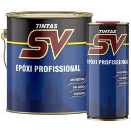 Conjunto de Tinta Epóxi Profissional Vermelho de Segurança 3,6L 