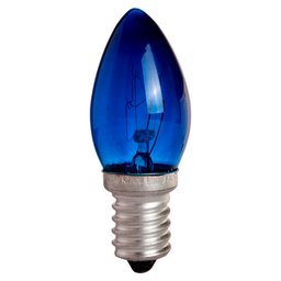 Lâmpada Incandescente Azul 7W 110V  