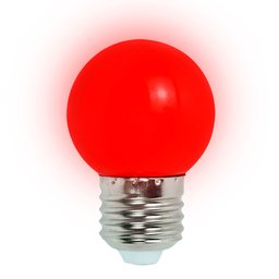 Lâmpada LED Vermelha Color Bolinha E27 110/220V