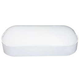 Luminária de Led Branca Fria Tartaruga Oval 6500K 12W Bivolt 