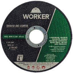 Disco de Corte Refratário  4.1/2 Pol.-WORKER-929018
