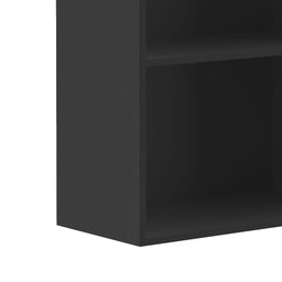 Estante Decorativa Preta de Madeira E4-UV 1,45M MULTIVISAO-4551 - Imagem 4