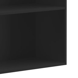Estante Decorativa Preta de Madeira E5-UV 1,81M MULTIVISAO-4549 - Imagem 5