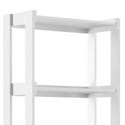 Estante Versátil e Decorativa Wood Branca com 5 Prateleiras MULTIVISAO-4642 - Imagem 2