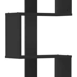 Estante Decorativa Suspensa New Life Preta 1,83M MULTIVISAO-4540 - Imagem 3