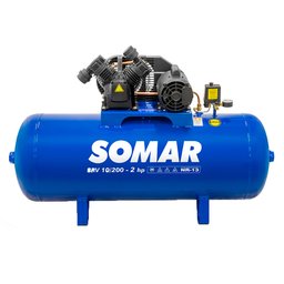 Compressor Ar SRV 10 Pés 200 Litros IP21 2CV Monofásico 