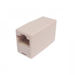 Emenda Aérea RJ45 Bege Cat.5e.