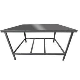 Mesa de Serviço Slim MSIS-16 55 x 100cm em Aço com 2 Travessas