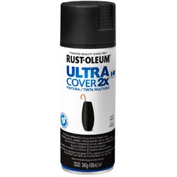 Tinta Spray Multiuso Ultra Cover 2X Preto Fosco 430ml