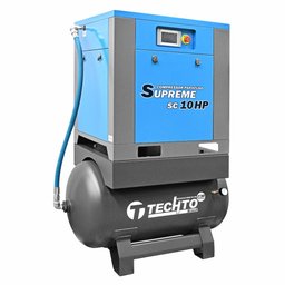 Compressor de Parafuso Supreme SC 10HP 30 Pés 230L 220V - Trifásico Techto