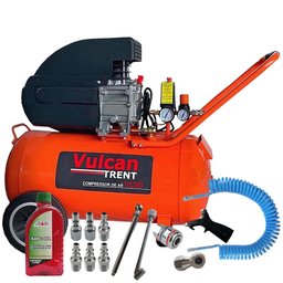 Conjunto Compressor de Ar VC50-2 50 Litros 60Hz 2,5HP  VULCAN com Óleo 1L e Kit de Ferramentas com 13 Peças