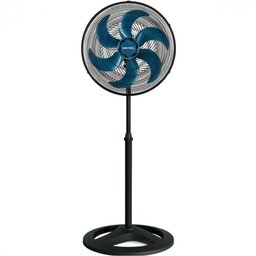 Ventilador De Coluna 50Cm Turbo 6 Pás Oscilante Premium Azul 220V