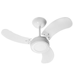 Ventilador De Teto Venti-delta Colors Led 3 Pás Branco Luz Branca 6000k 110v