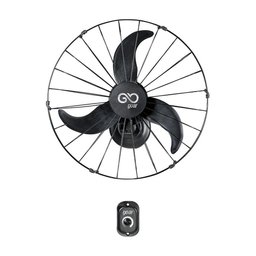 Ventilador Oscilante De Parede 60cm Goar Metal Preto Bivolt