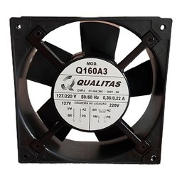 Mini Ventilador Qualitas Q160a3 162x162x55mm 127-220v GENERICA-619760