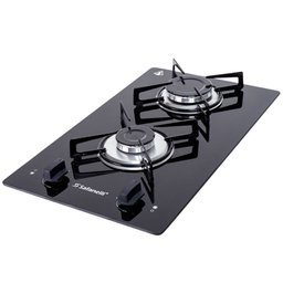 Fogão Cooktop Preto 2 Bocas Bivolt