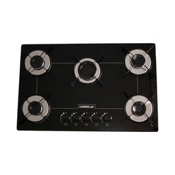 Fogão Cooktop 5 Bocas Ultra Chama Preto Acendimento Automático Bivolt