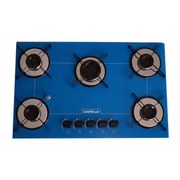 Fogão Cooktop 5 Bocas Ultra Chama Azul Acendimento Automático Bivolt