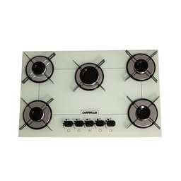 Fogão Cooktop 5 Bocas Ultra Chama Branco Acendimento Automático Bivolt