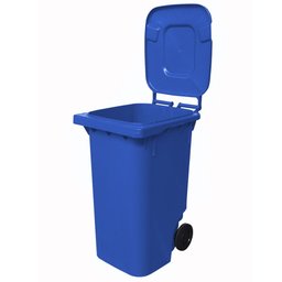 Carrinho Coletor Azul 240L