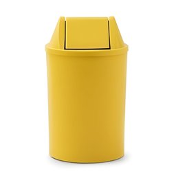 Cesto de Lixo Amarelo de 15L com Tampa Basculante 