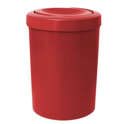 Cesto de Lixo Vermelho 15L com Tampa Flip Top