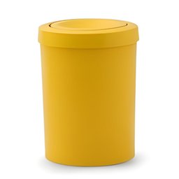 Cesto de Lixo Amarelo de 15L com Tampa Flip Top