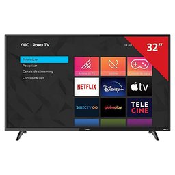 Smart Tv 32 Hd Aoc 32s5135/78g 60hz Dolby Digital Audio Preto Bivolt