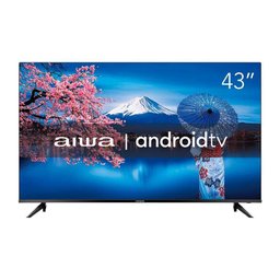 Smart Tv 43 Polegadas Full Hd Hdr10 Android Tv E Borda Infinita Aws-tv-43-bl-02-a Aiwa Preto Bivolt