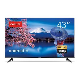 Smart Tv Aiwa Android, Full Hd, Comando De Voz, Dolby Audio, borda Infinita Aws-tv-43-bl-02-a Bivolt