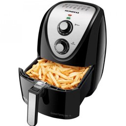 Fritadeira Elétrica Mondial Air Fryer 5 Litros Afn-50-bi Preto/inox 110v